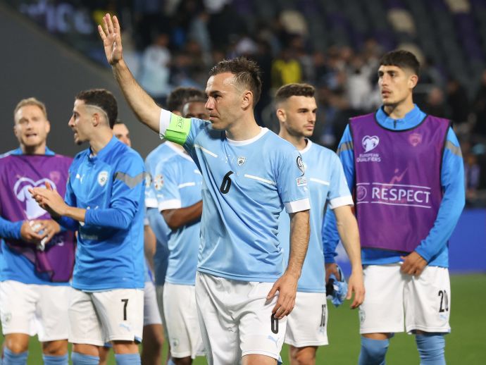 ביברס נאתכו בהופעה האחרונה במדי נבחרת ישראל