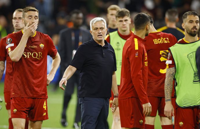 ז'וזה מוריניו אחרי ההפסד של רומא בגמר הליגה האירופית