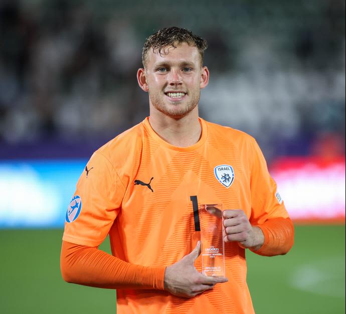 דניאל פרץ שוער נבחרת ישראל הצעירה