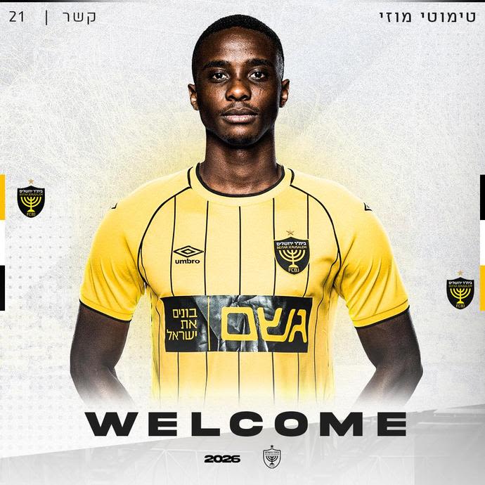 טימו מוזי מוצג כשחקן בית"ר ירושלים