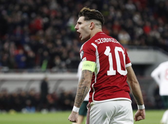 דומיניק סובוסלאי, שחקן נבחרת הונגריה חוגג