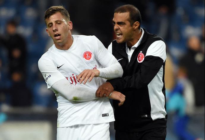 בן רייכרט עם גיא לוזון הפועל תל אביב