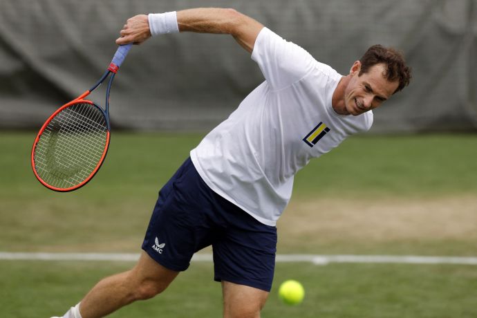 אנדי מארי טניסאי בריטי באימון