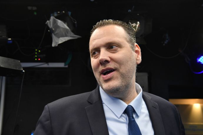 שר התרבות והספורט מיקי זוהר בראיון עם טל שלו באולפן וואלה! 28 ביוני 2023