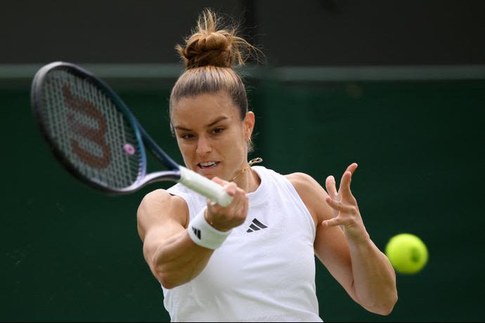 הטניסאית היוונייה מריה סקארי בסיבוב השני בטורניר ווימבלדון