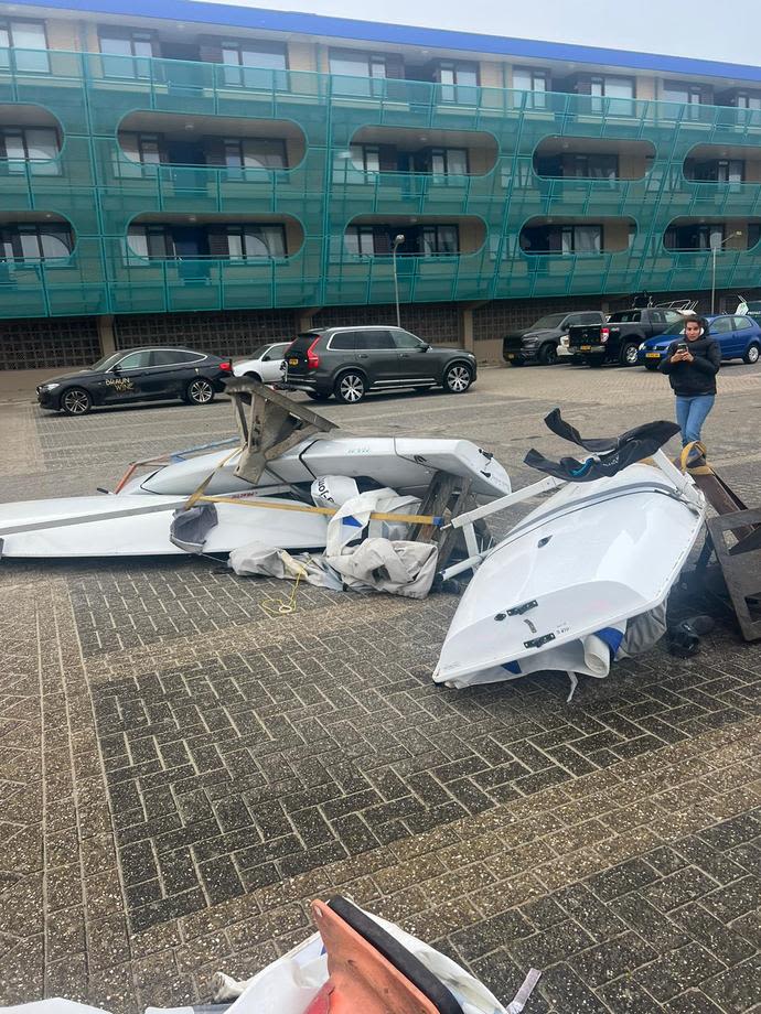 הסירות שנפגעו בסופה בהולנד לפני אליפות העולם