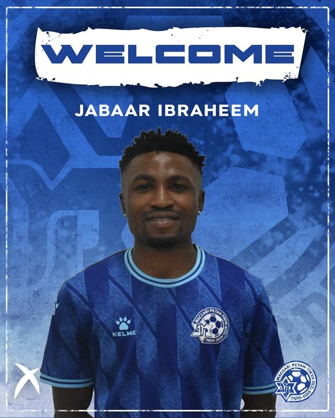 איברהים ג'באר מוצג כשחקן מכבי פתח תקוה