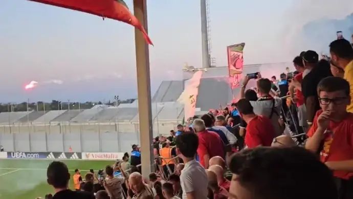 עימות בין אוהדי מכבי חיפה לאוהדי חמרון ספרטנס