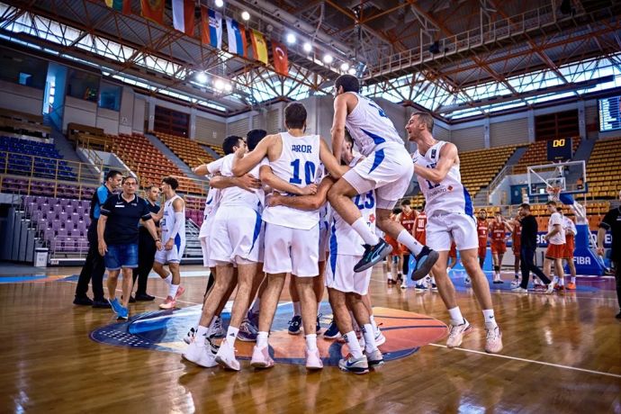 נבחרת העתודה של ישראל חוגגת ניצחון ברבע גמר אליפות אירופה
