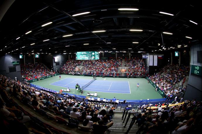 הדרייב אין, היכל שלמה, משחק גביע דייויס של נבחרת ישראל בטניס