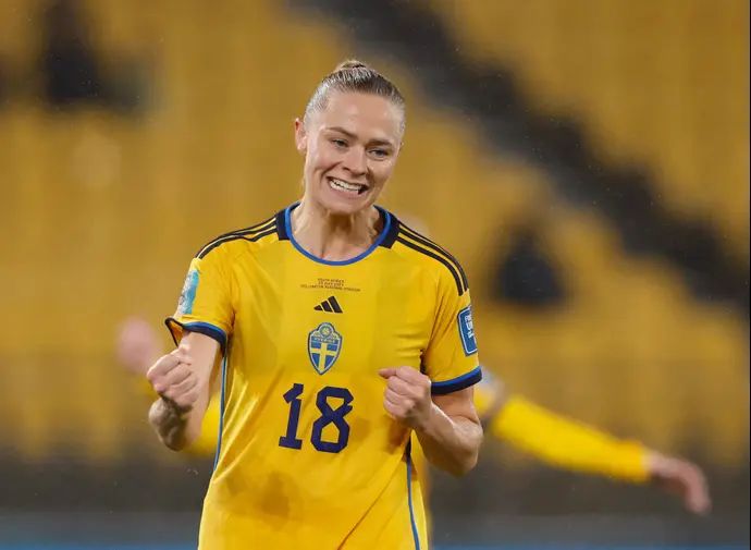 פרידולינה רולפו, שחקנית נבחרת שבדיה