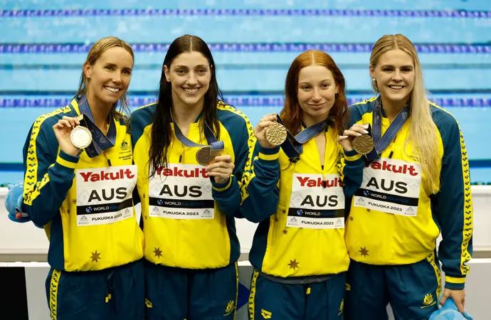 נבחרת השליחות של אוסטרליה, אליפות העולם בשחייה