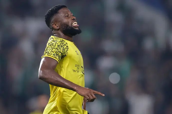 פרד פריידיי שחקן בית"ר ירושלים חוגג שער