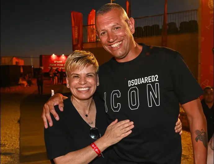 עידן מימון עם סילבי ז'אן, טקס הכתרת 75 הספורטאים האהובים של ישראל