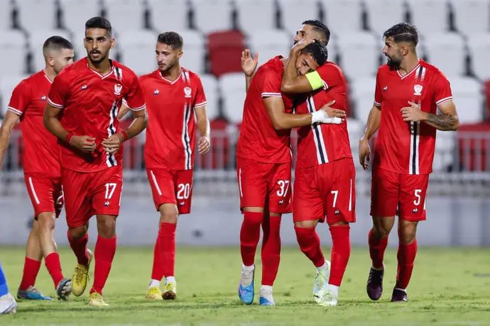 שחקני בני סכנין חוגגים