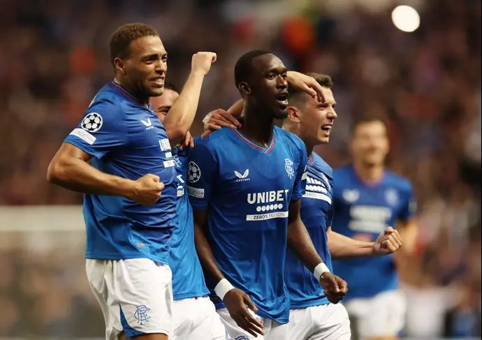 שחקני ריינג'רס חוגגים