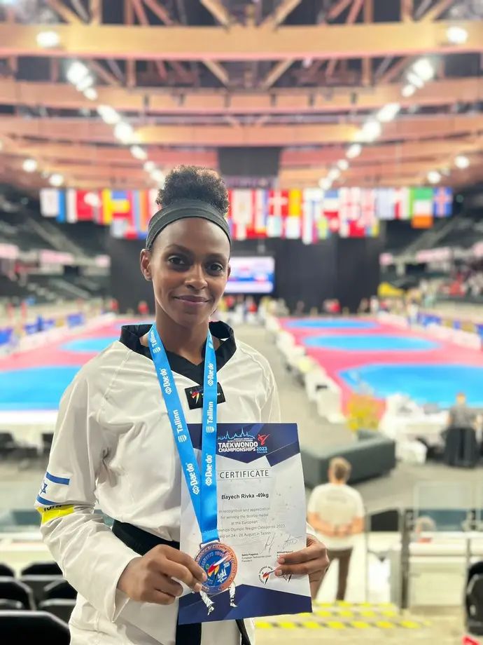 רבקה באייך זכתה בארד באליפות אירופה בטאקוונדו