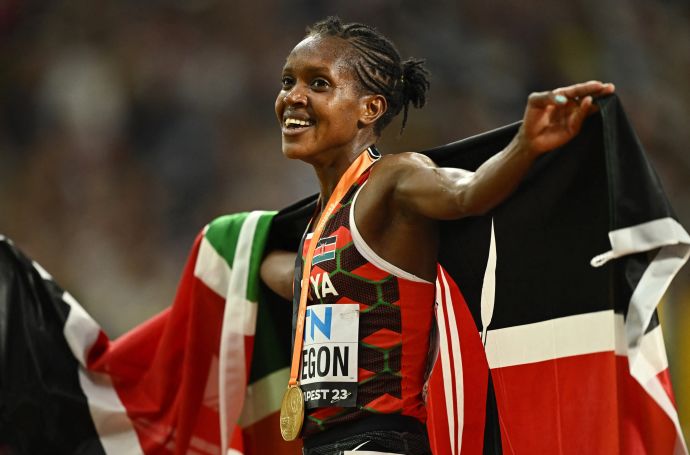 פיית' קיפייגון רצה קנייתית, אלופת העולם בריצת 5,000 מטר