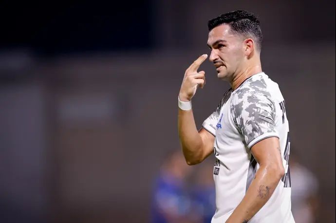 רווה אסייג שחקן הפועל עכו חוגג שער