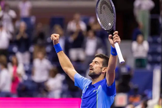 הטניסאי הסרבי נובאק דג'וקוביץ' באליפות ארצות הברית הפתוחה