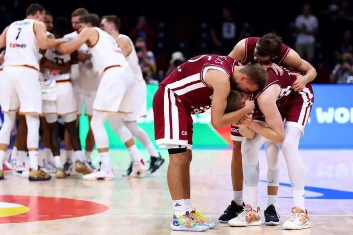 שחקני נבחרת לטביה מאוכזבים