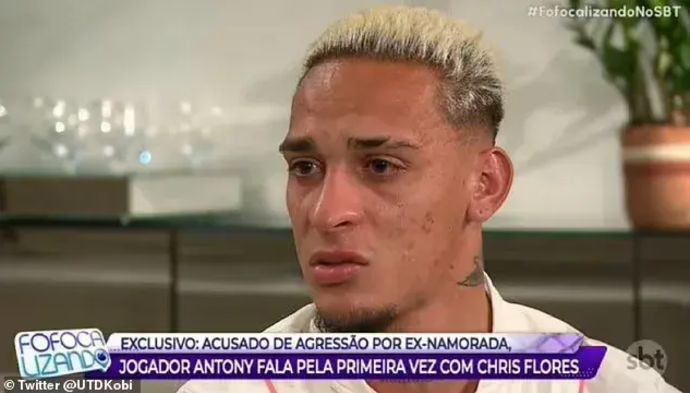 חלוץ מנצ'סטר יונייטד אנתוני מתראיין בטלוויזיה הברזילאית על ההטרדה המינית שבה הוא מואשם