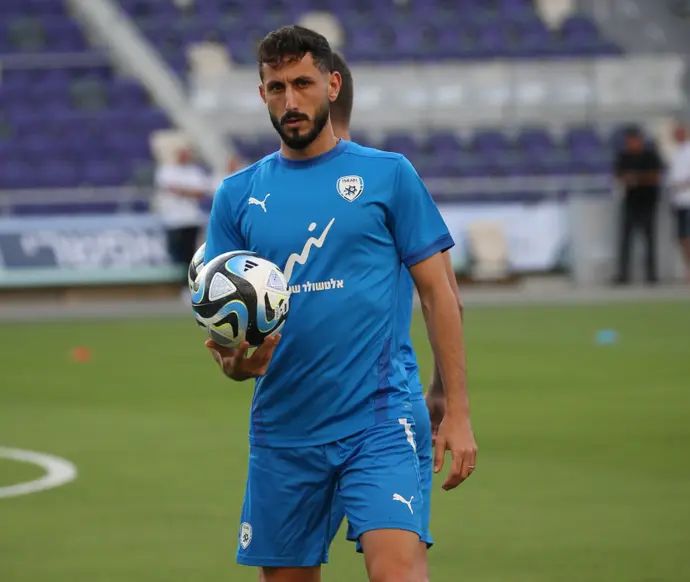 שגיב יחזקאל באימון נבחרת ישראל