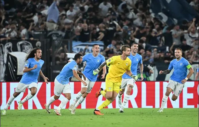 איבן פרובדל שוער לאציו חוגג