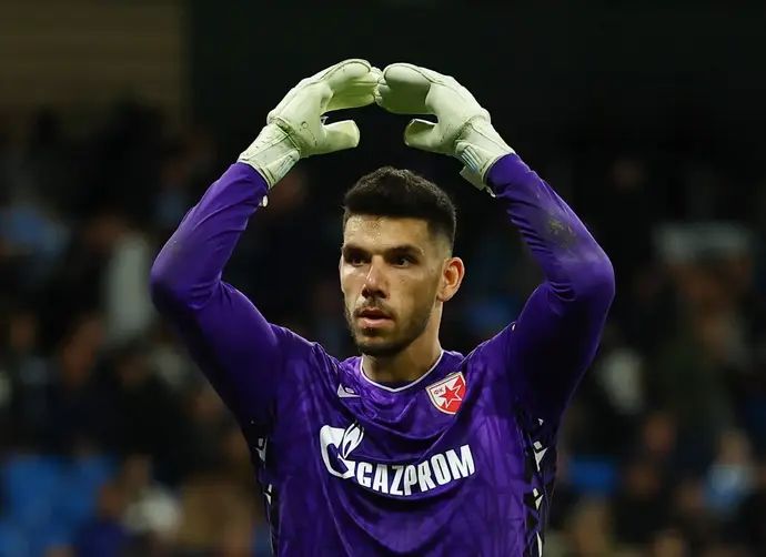 עומרי גלזר, שוער הכוכב האדום בלגרד