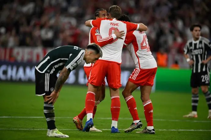 שחקני באיירן מינכן חוגגים