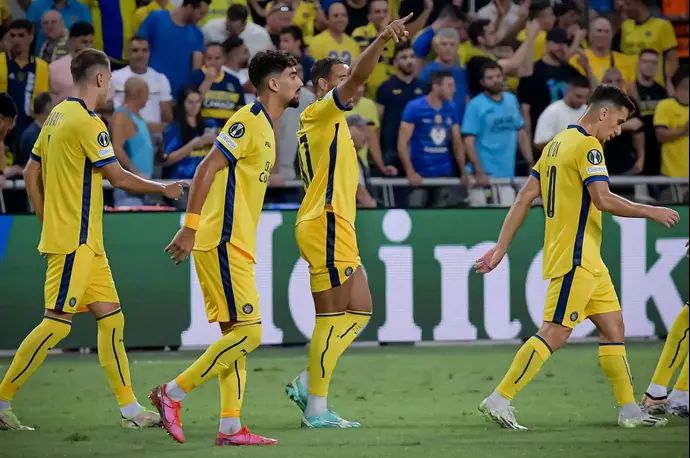 איבן מאסון חוגג שער לזכות מכבי תל אביב