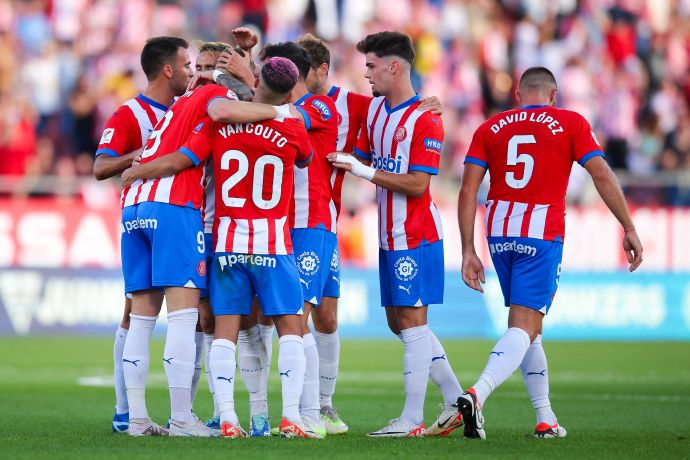 שחקני ג'ירונה חוגגים