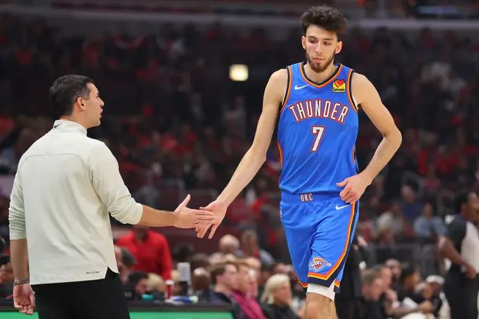 צ'ט הולמגרן, אוקלהומה סיטי ת'אנדר, עם המאמן מארק דייגנולט