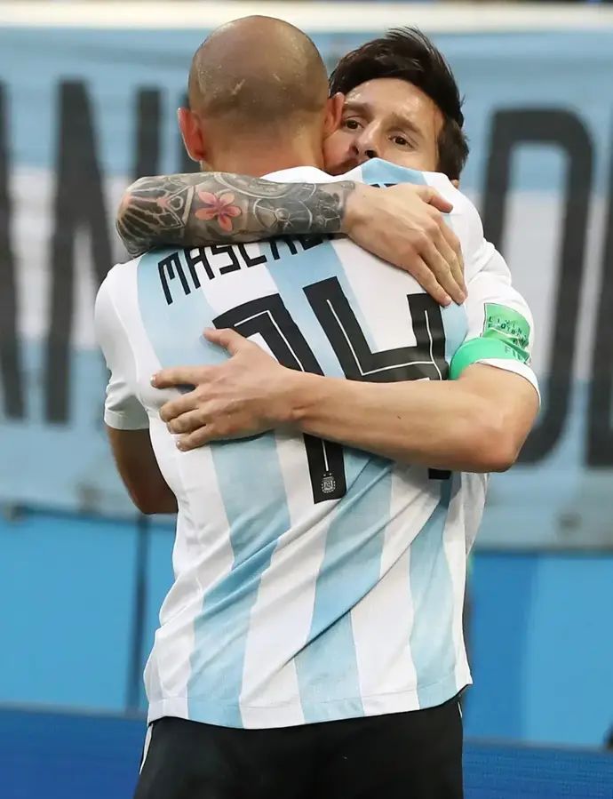 שחקני נבחרת ארגנטינה ליאונל מסי, חאבייר מסצ'ראנו