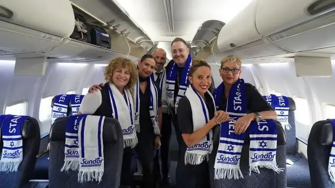 צוות סאן דור מוכן להמראת ילדים מהעוטף למשחק נבחרת ישראל