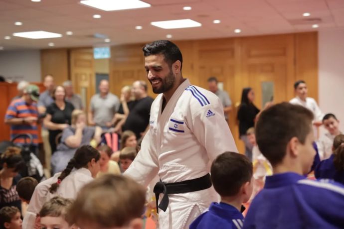 אימון עם ילדי העוטף שגיא מוקי