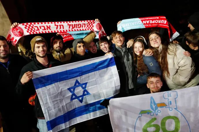 אוהדי נבחרת ישראל בהונגריה