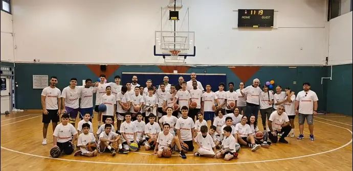 טל בורשטיין ואפיק נסים העבירו אימון לילדי אליצור אשקלון