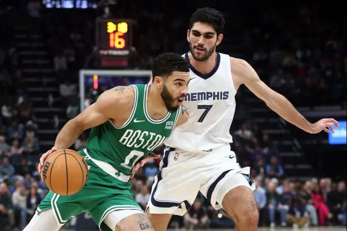 ג'ייסון טייטום, בוסטון סלטיקס, מול סנטי אלדאמה, ממפיס גריזליס