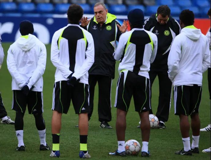 אברהם גרנט באימון צ'לסי ב-2008