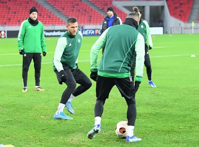 רמי גרשון שחקן מכבי חיפה באימון