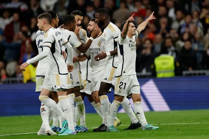 שחקני ריאל מדריד חוגגים