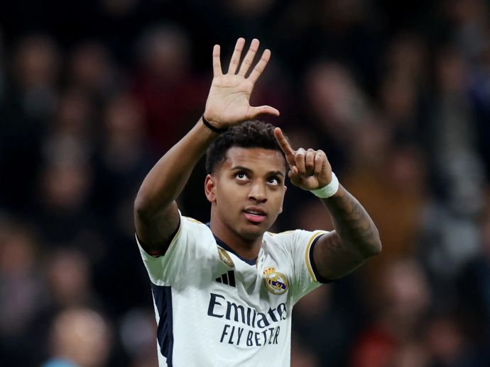 רודריגו שחקן ריאל מדריד חוגג שער