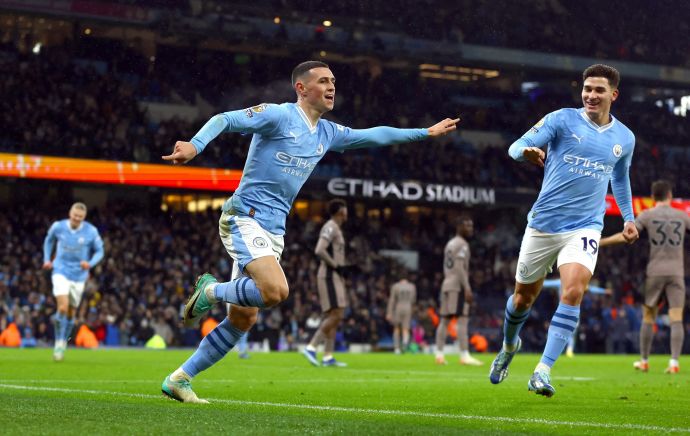 פיל פודן, שחקן מנצ'סטר סיטי חוגג