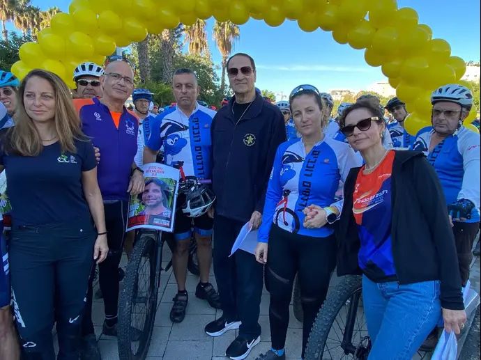 רכיבת תמיכה במשפחות החטופים