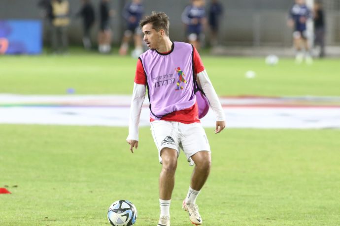 סמי בוראר שחקן הפועל חדרה בחימום