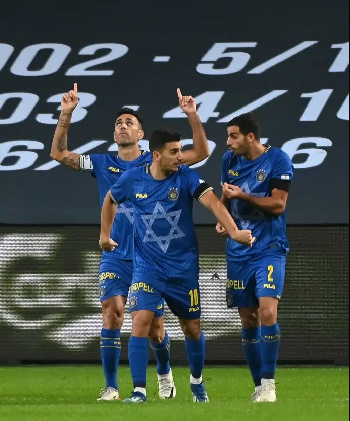 ערן זהבי דן ביטון אבישי כהן מכבי תל אביב חוגגים