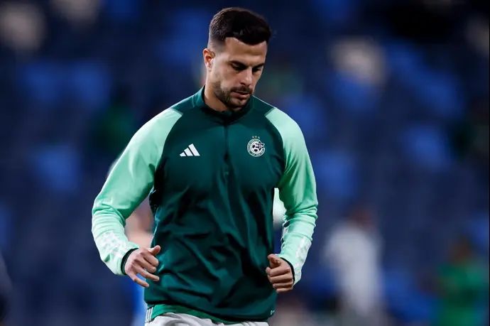 דין דוד שחקן מכבי חיפה בחימום