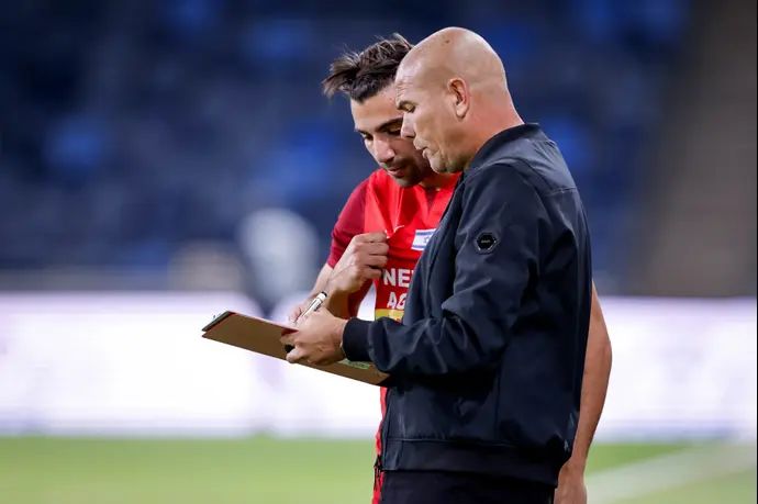 אלי לוי מאמן מ.ס. אשדוד עם רועי לוי