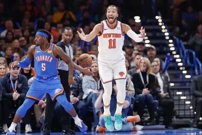 שחקן ניו יורק ניקס ג'יילן בראנסון